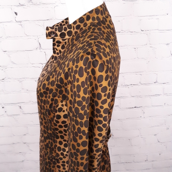 CARLISE Wmns Cheetah Print Zip Up Blazer Jacket 6 - Picture 7 of 10